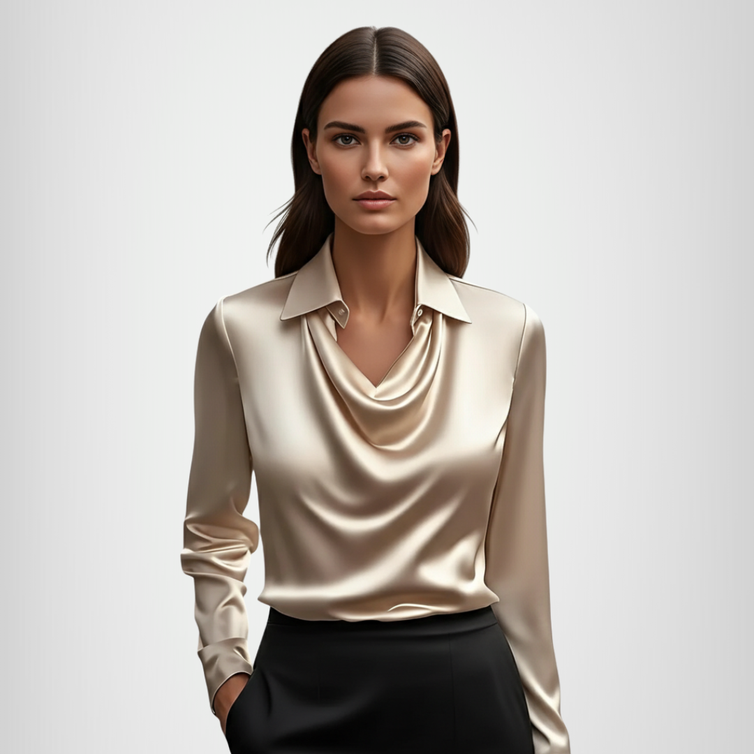 Brooklyn | Shiny Satin Blouse
