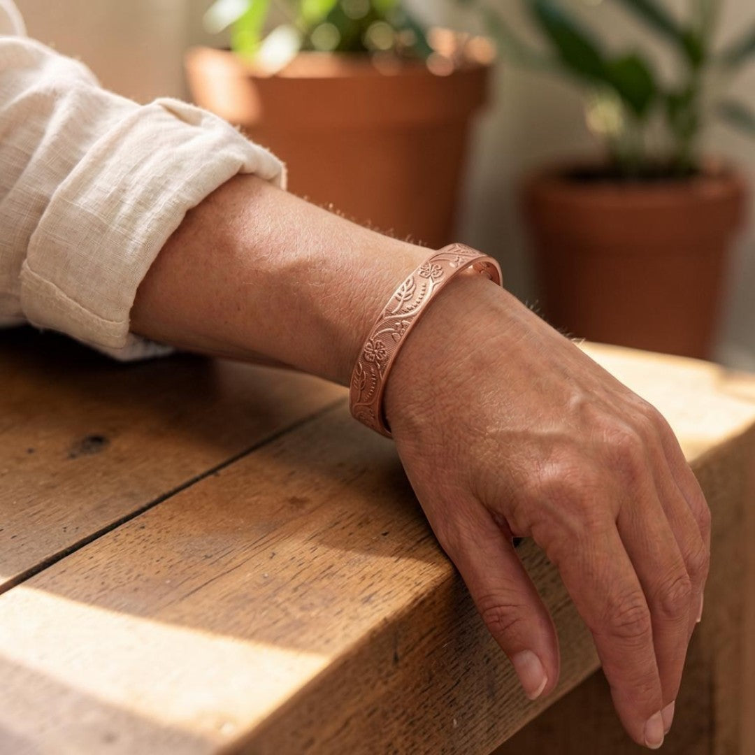 Pulsera Flor de Cobre