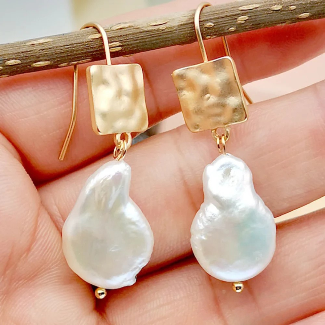 Pendientes Chic Perlas de Agua Dulce