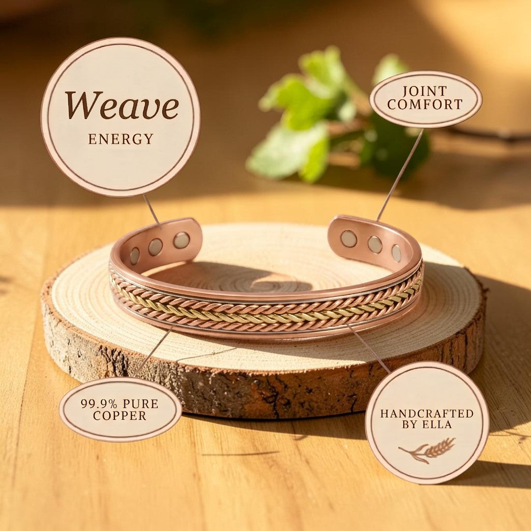 Pulsera Tejido de Cobre