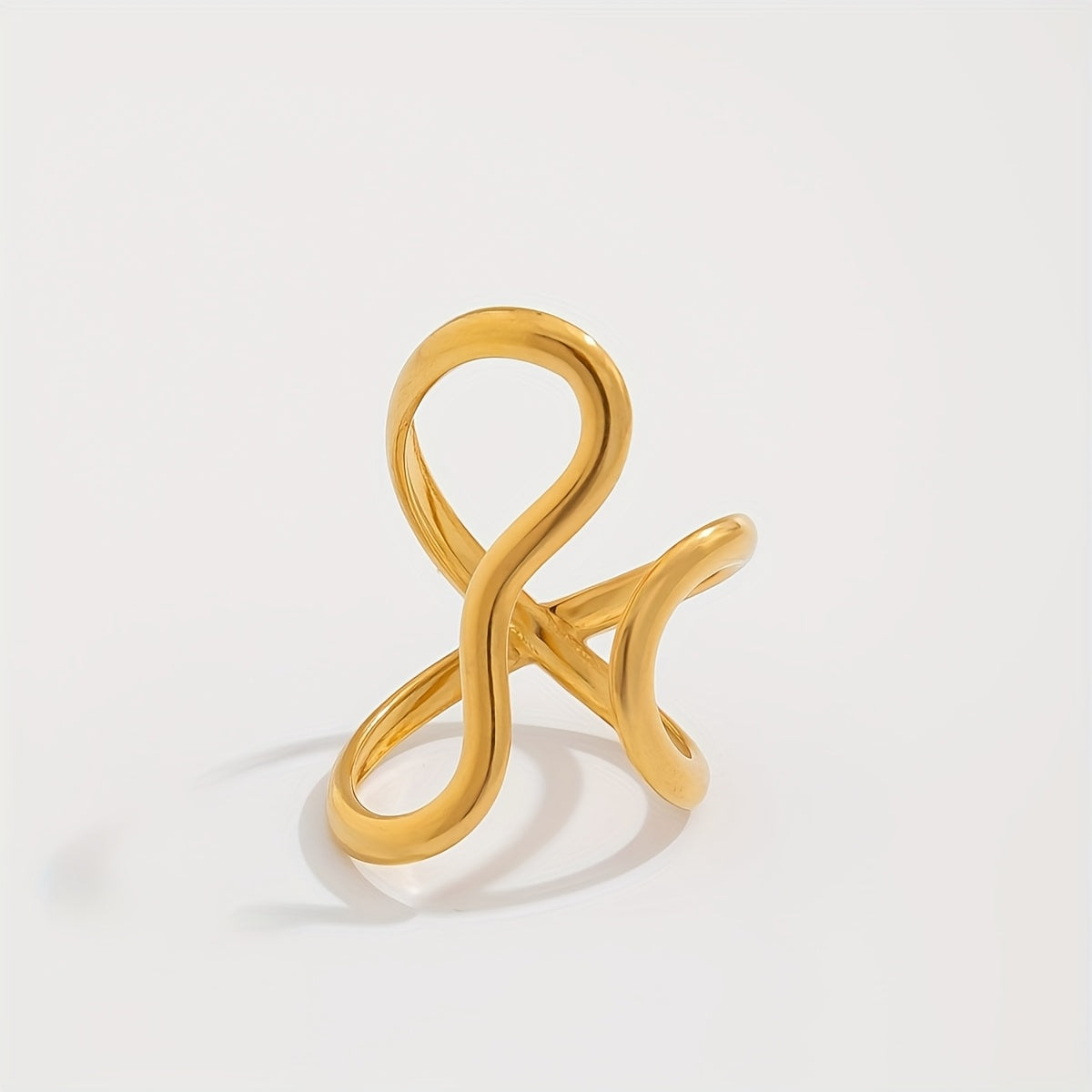 Anillo Chic Onda Asimétrica