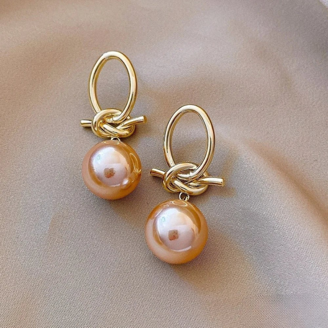 Pendientes Colgantes Perla Atemporal