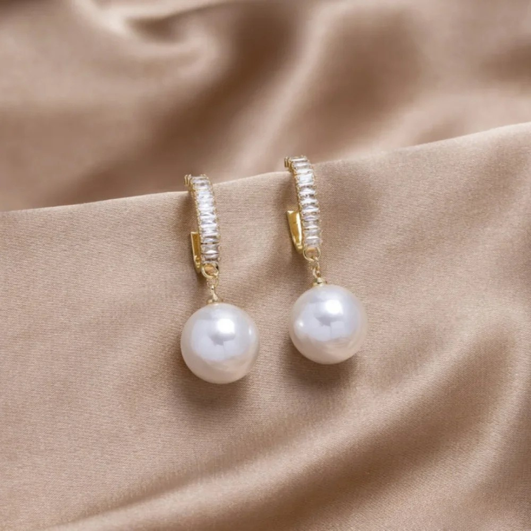 Pendientes Chic Perla y Zircón