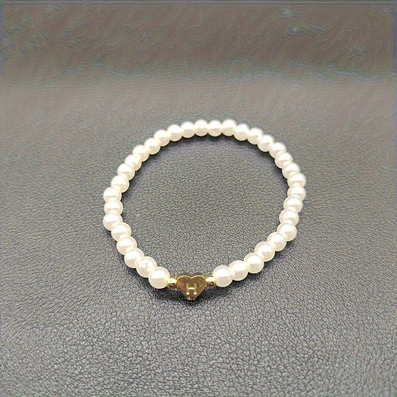 Pulsera Chic con Inicial en Corazón (A-Z)