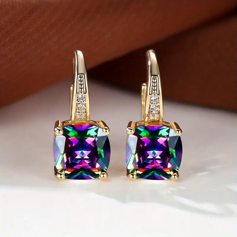 Pendientes Aro con Zafiro