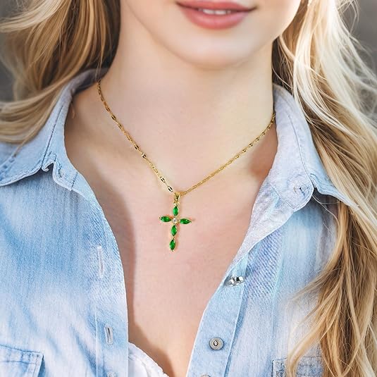 Collar Cruz Esmeralda