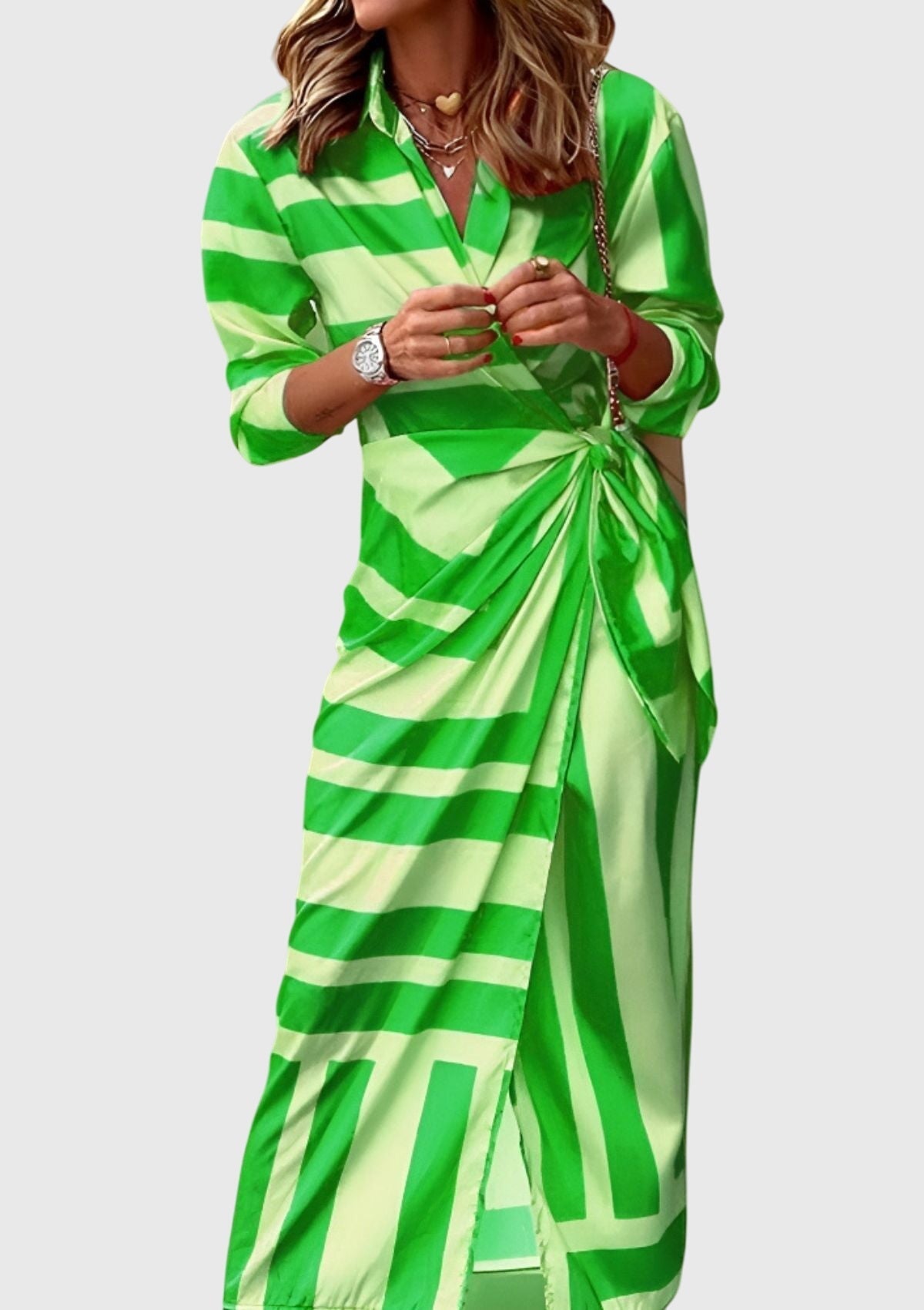 Aurora | Vestido Cruzado Estampado