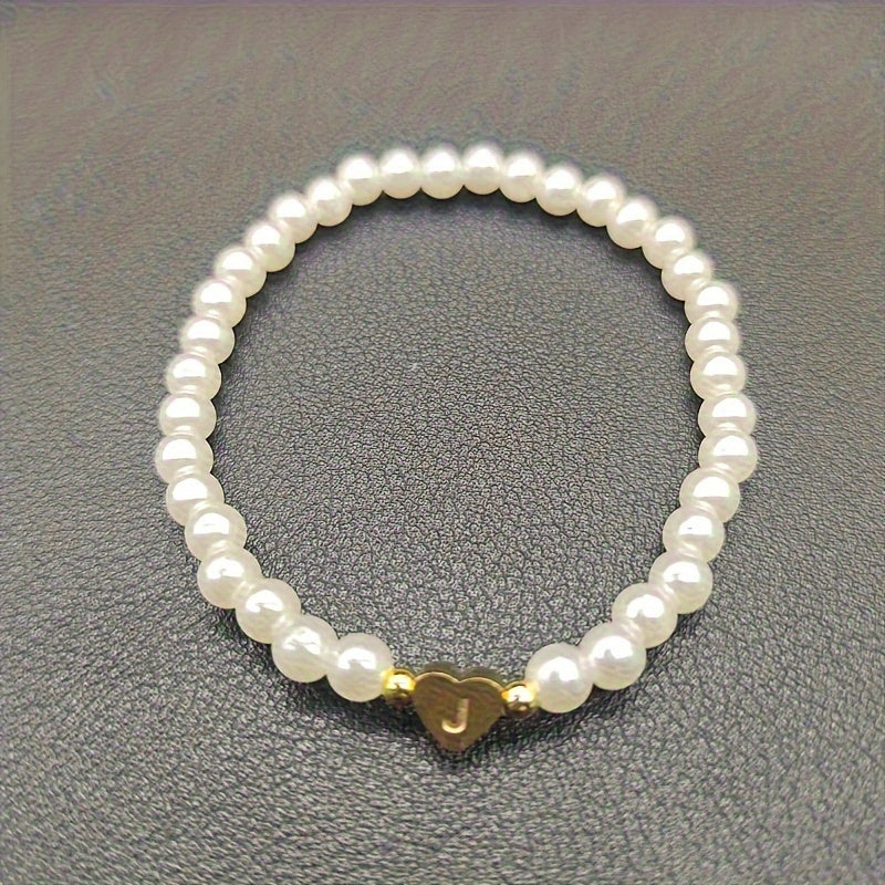 Pulsera Chic con Inicial en Corazón (A-Z)