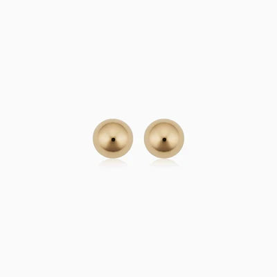 Pendientes Bola Puerto Oro Blanco