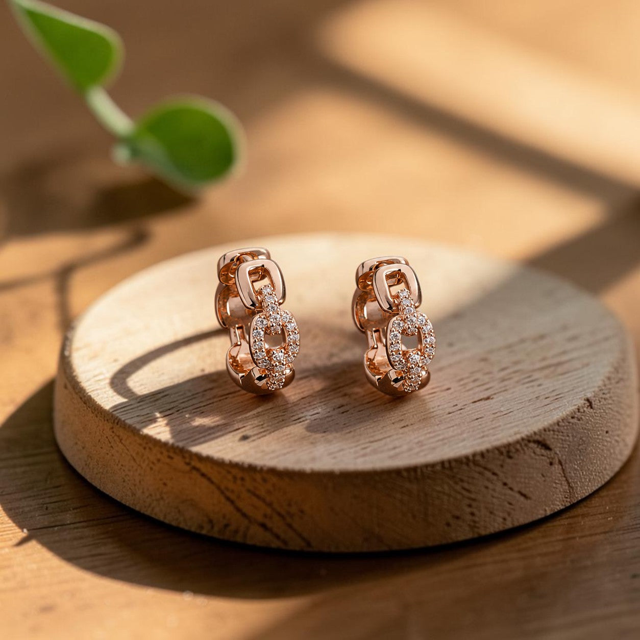 Pendientes Eslabon de Cobre