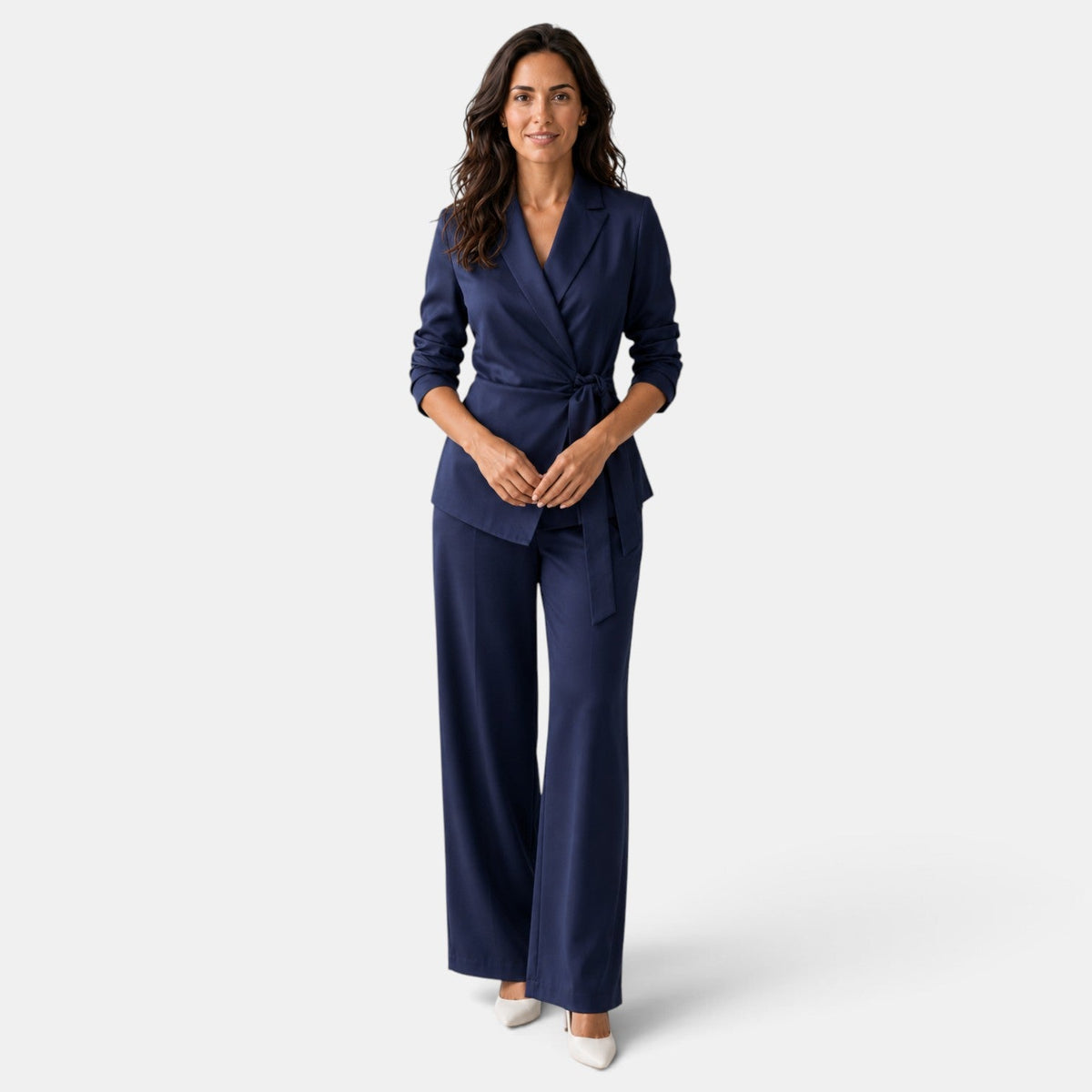 Traje Mujer de Seda con Cinturón