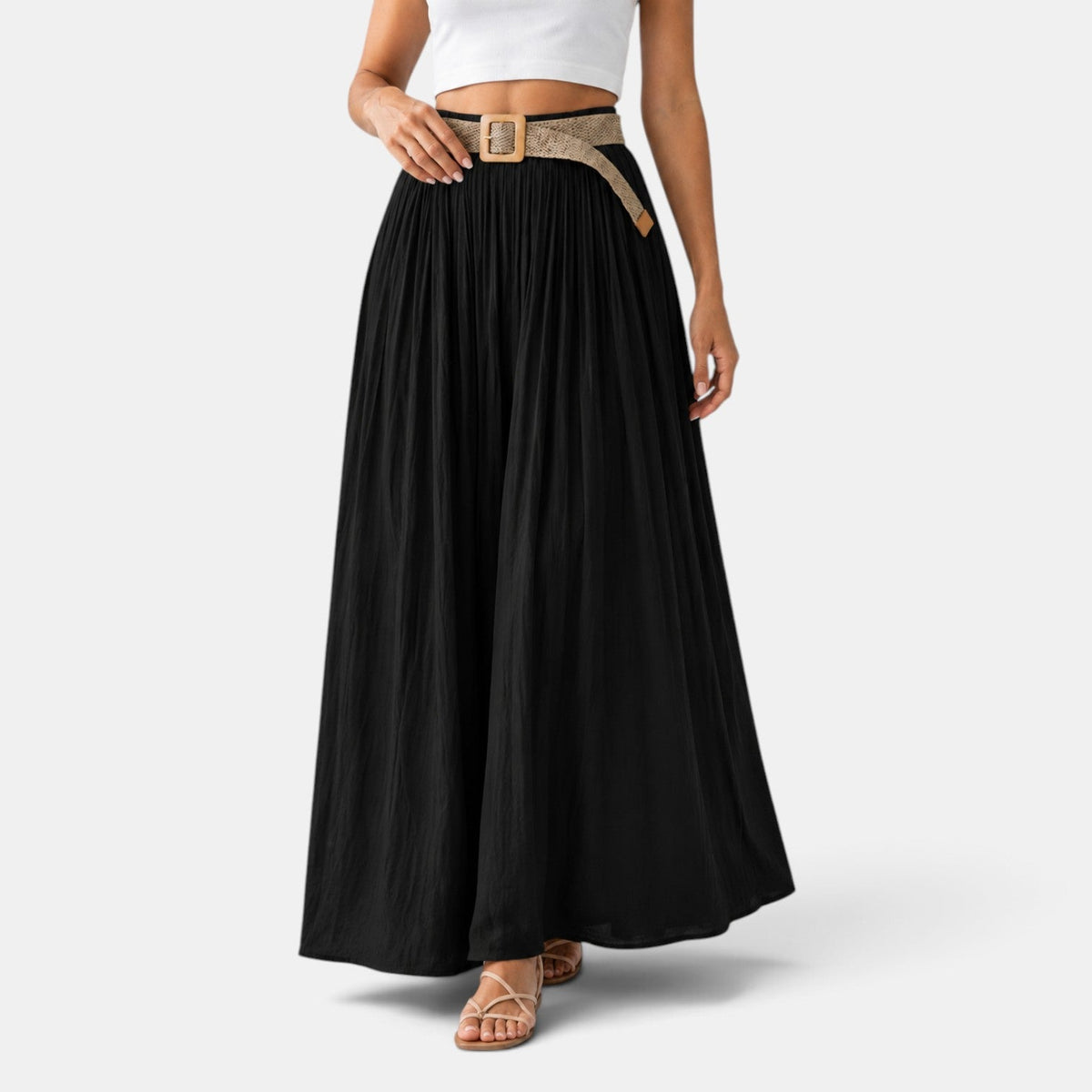 Falda Maxi Mujer Cintura Elástica