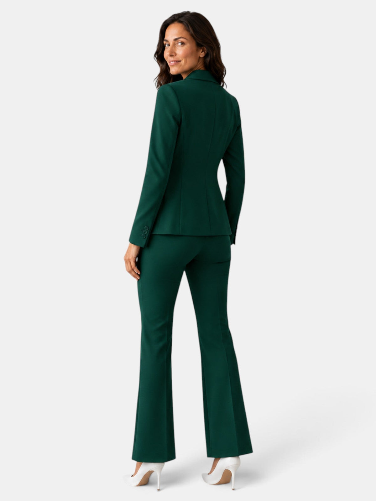 Traje Mujer Blazer y Pantalón Flare