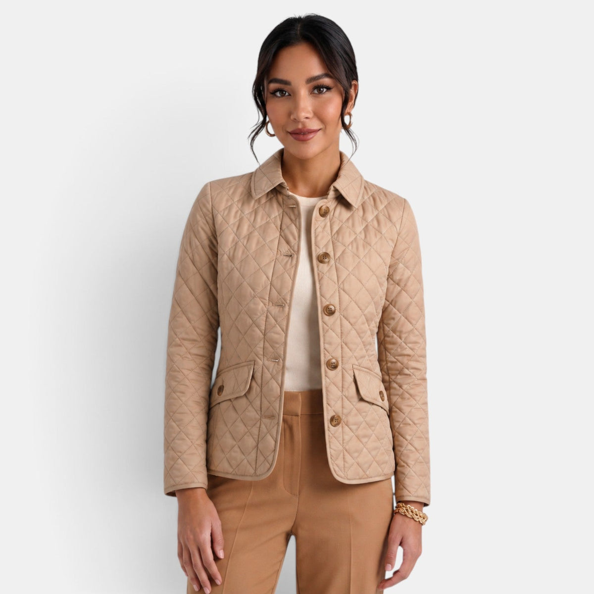 Chaqueta Acolchada Mujer Elegante