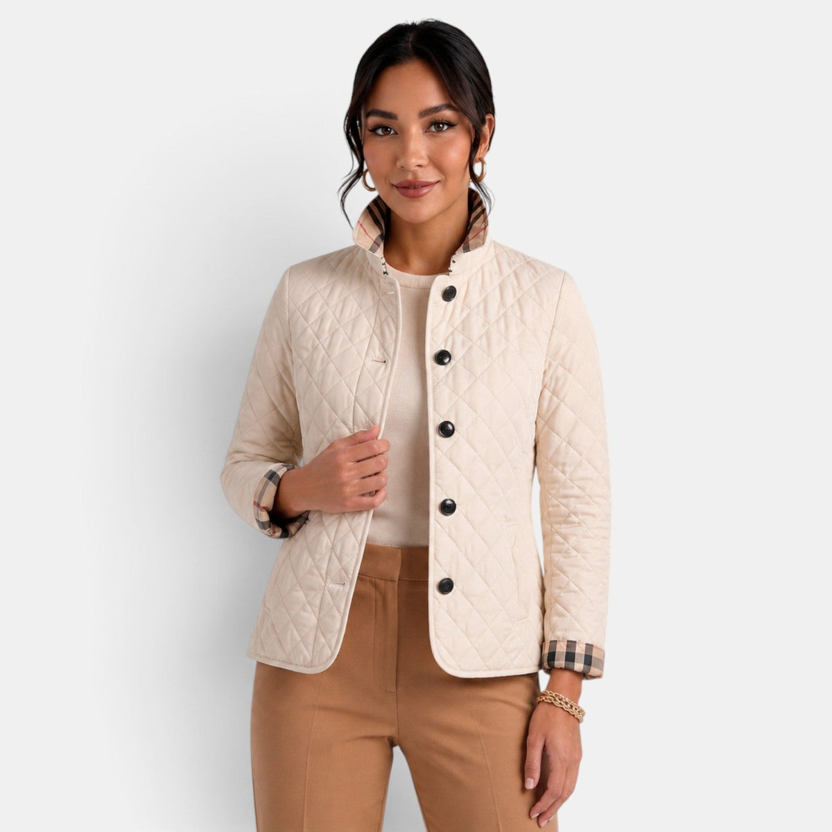 Chaqueta Acolchada Mujer Elegante