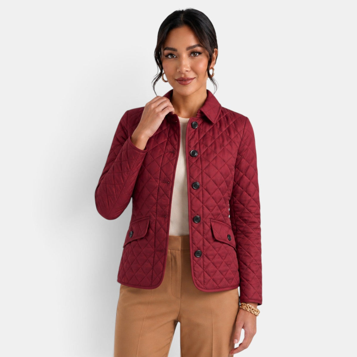 Chaqueta Acolchada Mujer Elegante