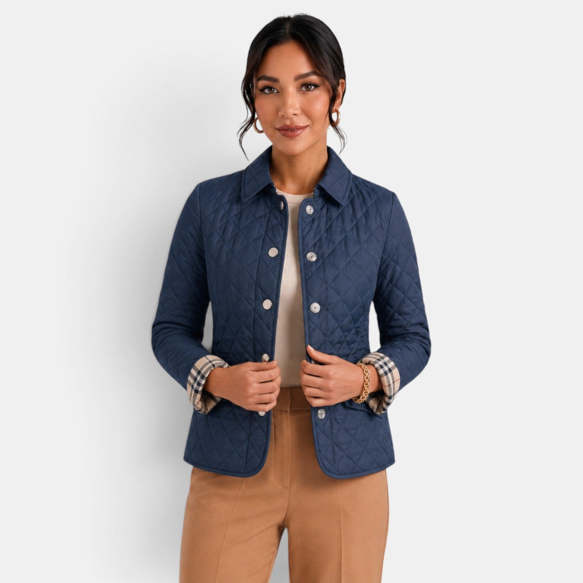 Chaqueta Acolchada Mujer Elegante