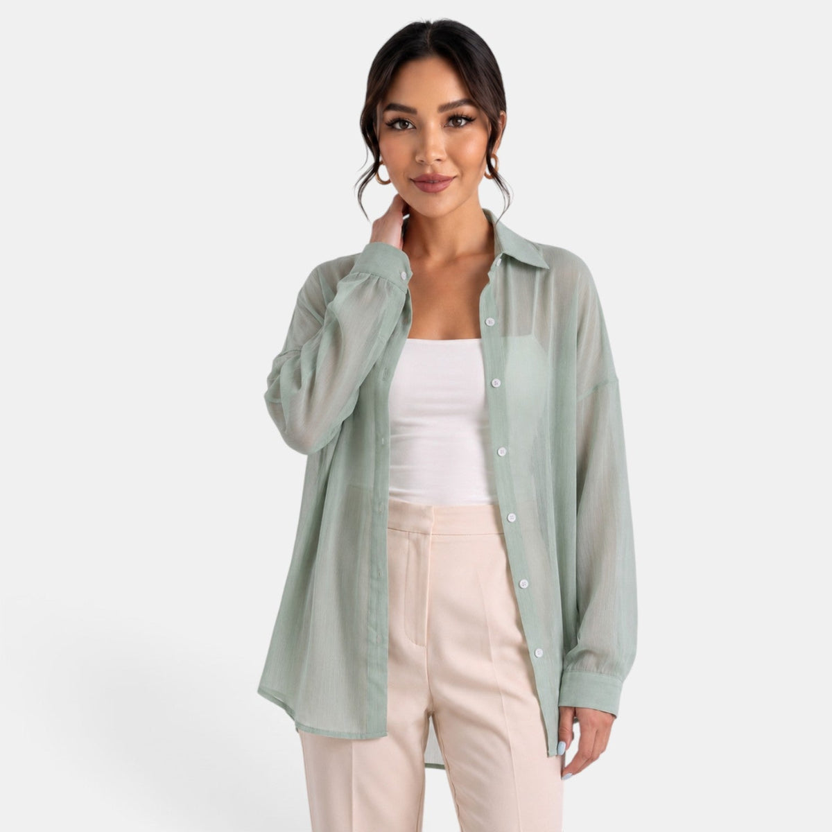 Chaqueta Ligera Mujer Verano Perlada