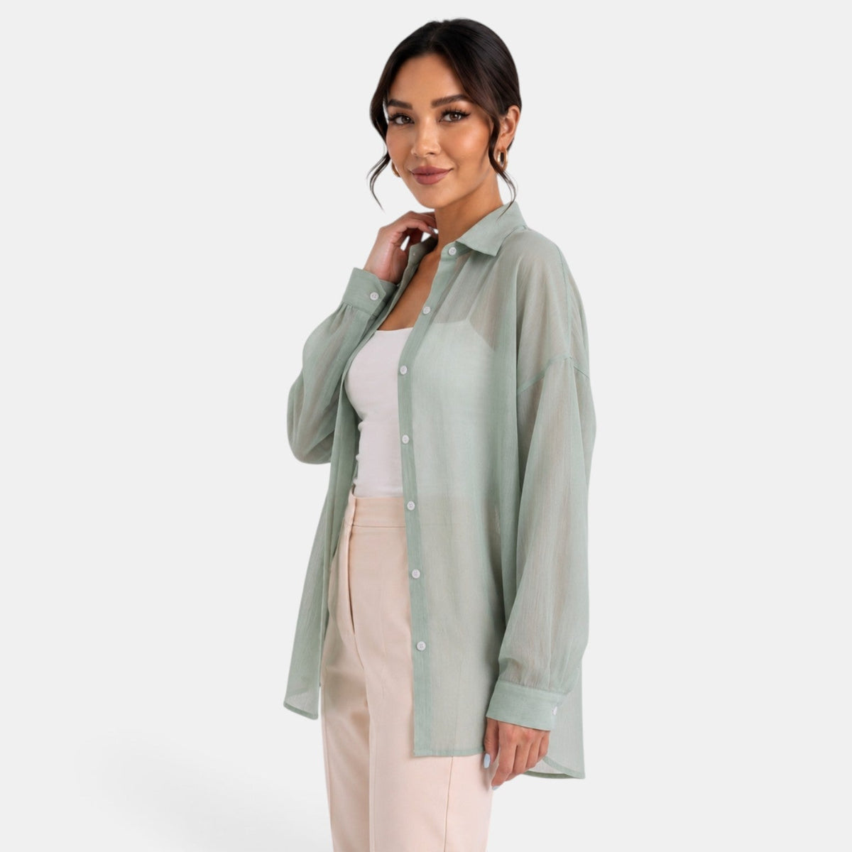 Chaqueta Ligera Mujer Verano Perlada