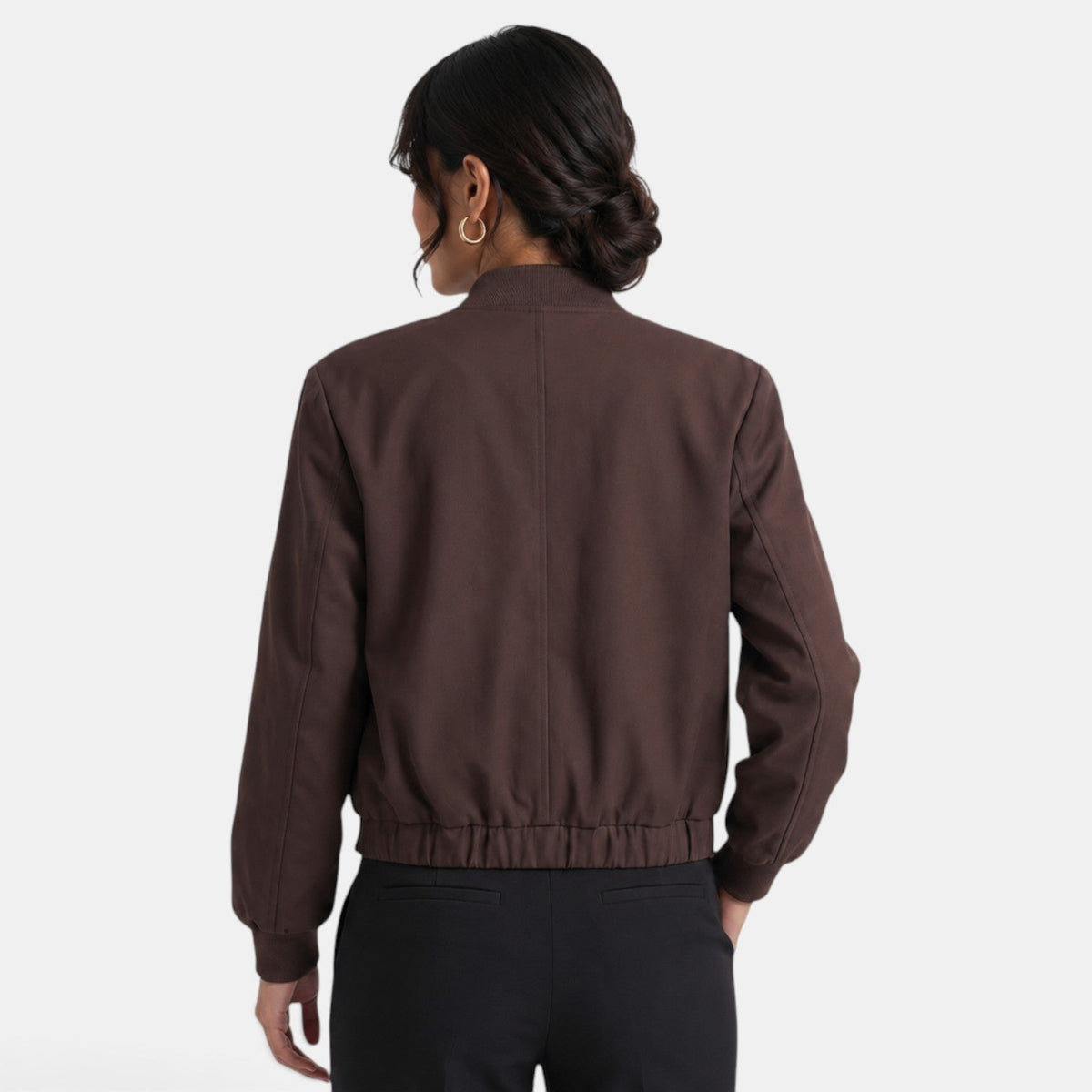 Chaqueta Corta Mujer Entretiempo Manga Larga