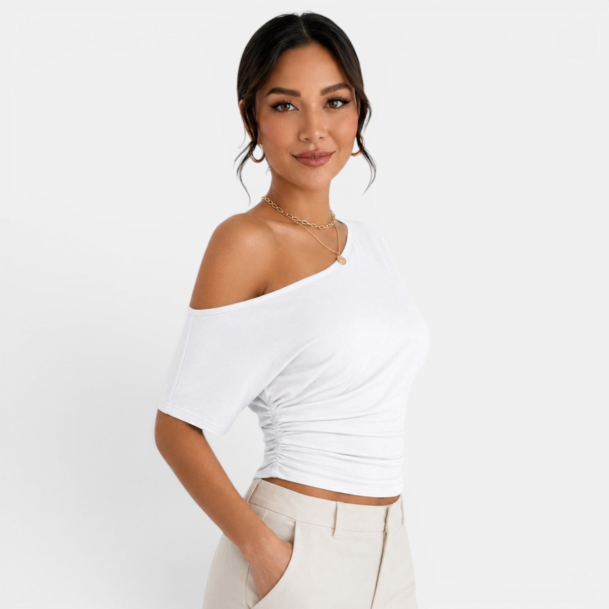 Top Hombros Descubiertos Mujer Verano
