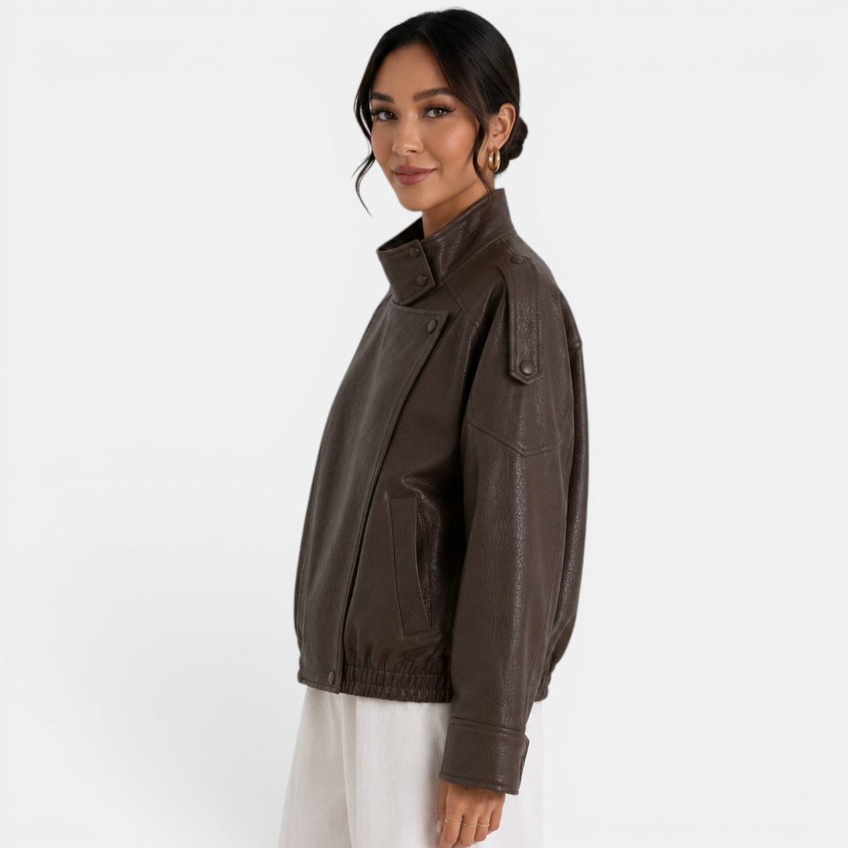 Chaqueta Bomber Piel Mujer