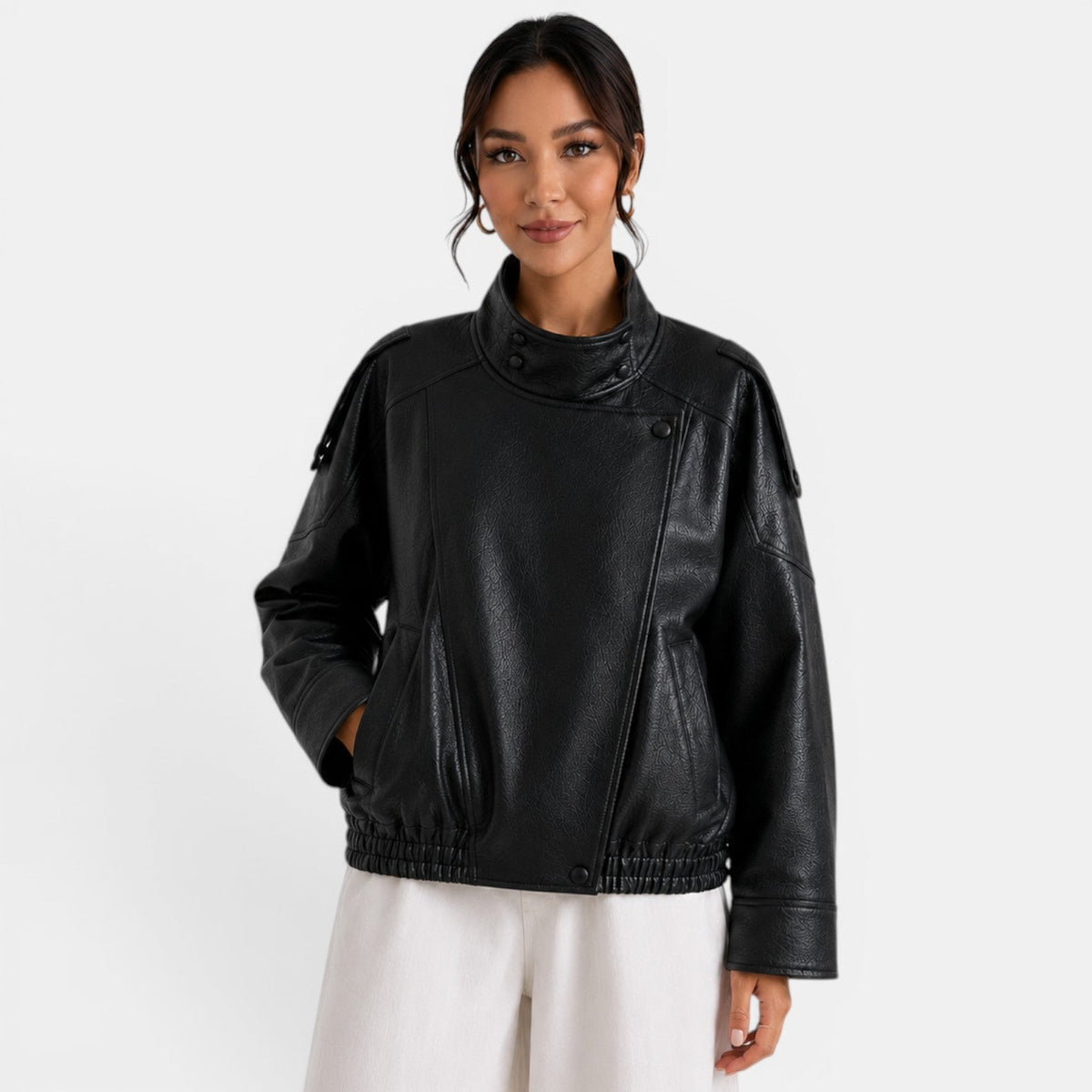 Chaqueta Bomber Piel Mujer