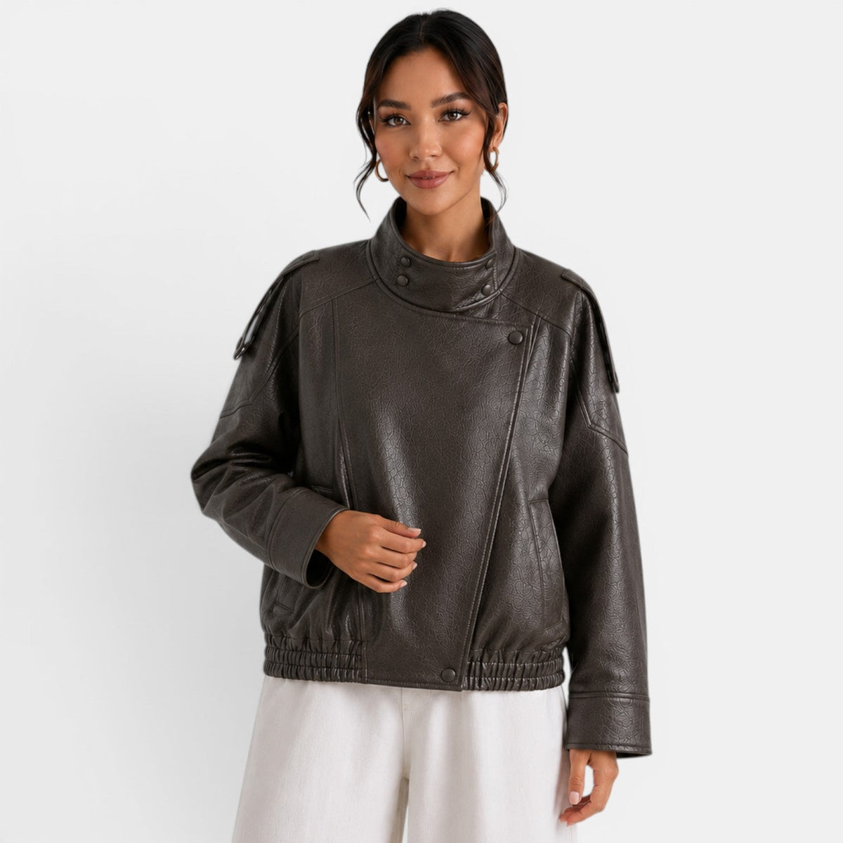 Chaqueta Bomber Piel Mujer