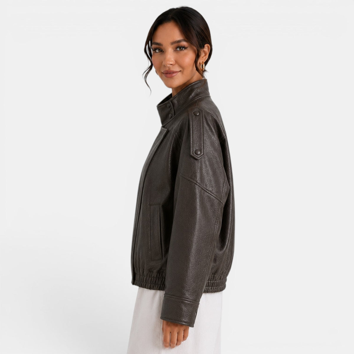 Chaqueta Bomber Piel Mujer