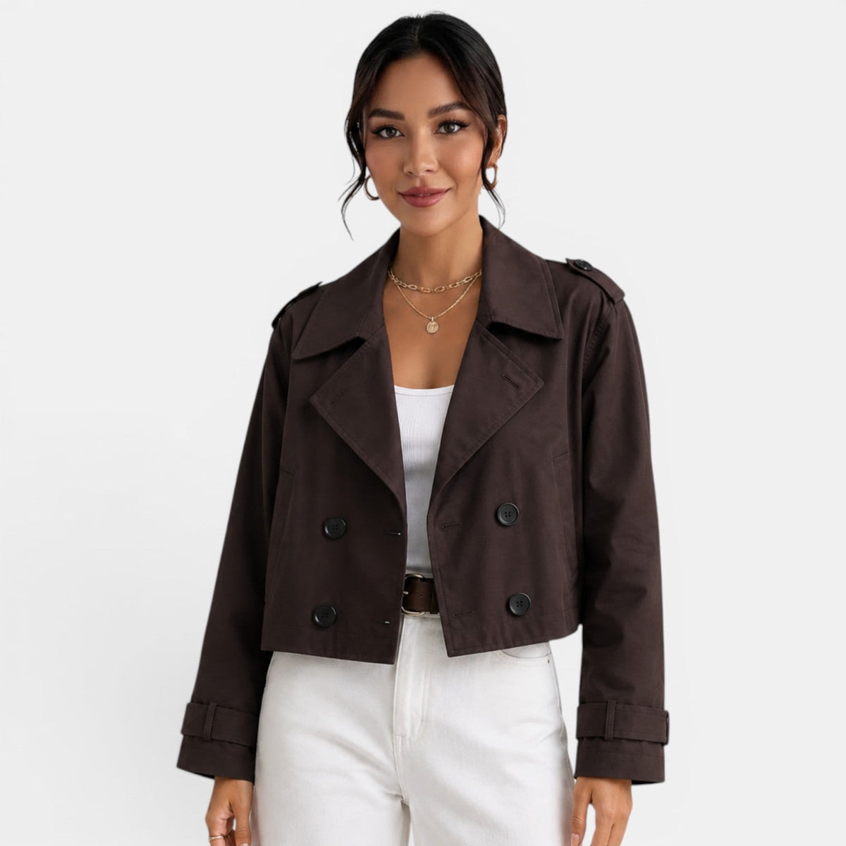 Gabardina Corta Mujer