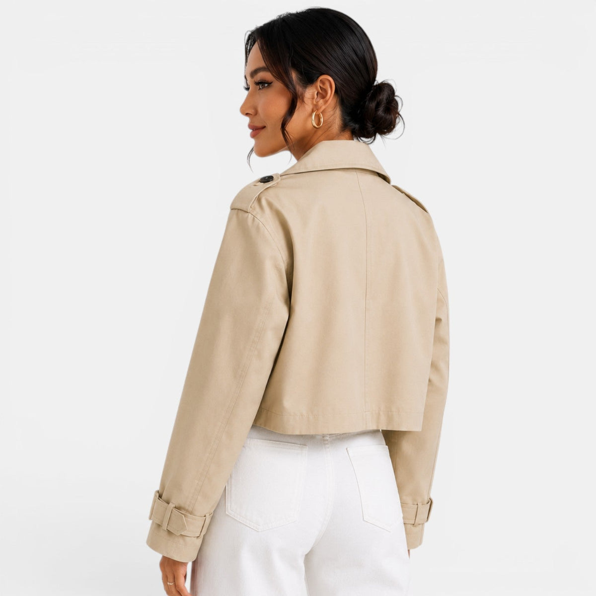Gabardina Corta Mujer