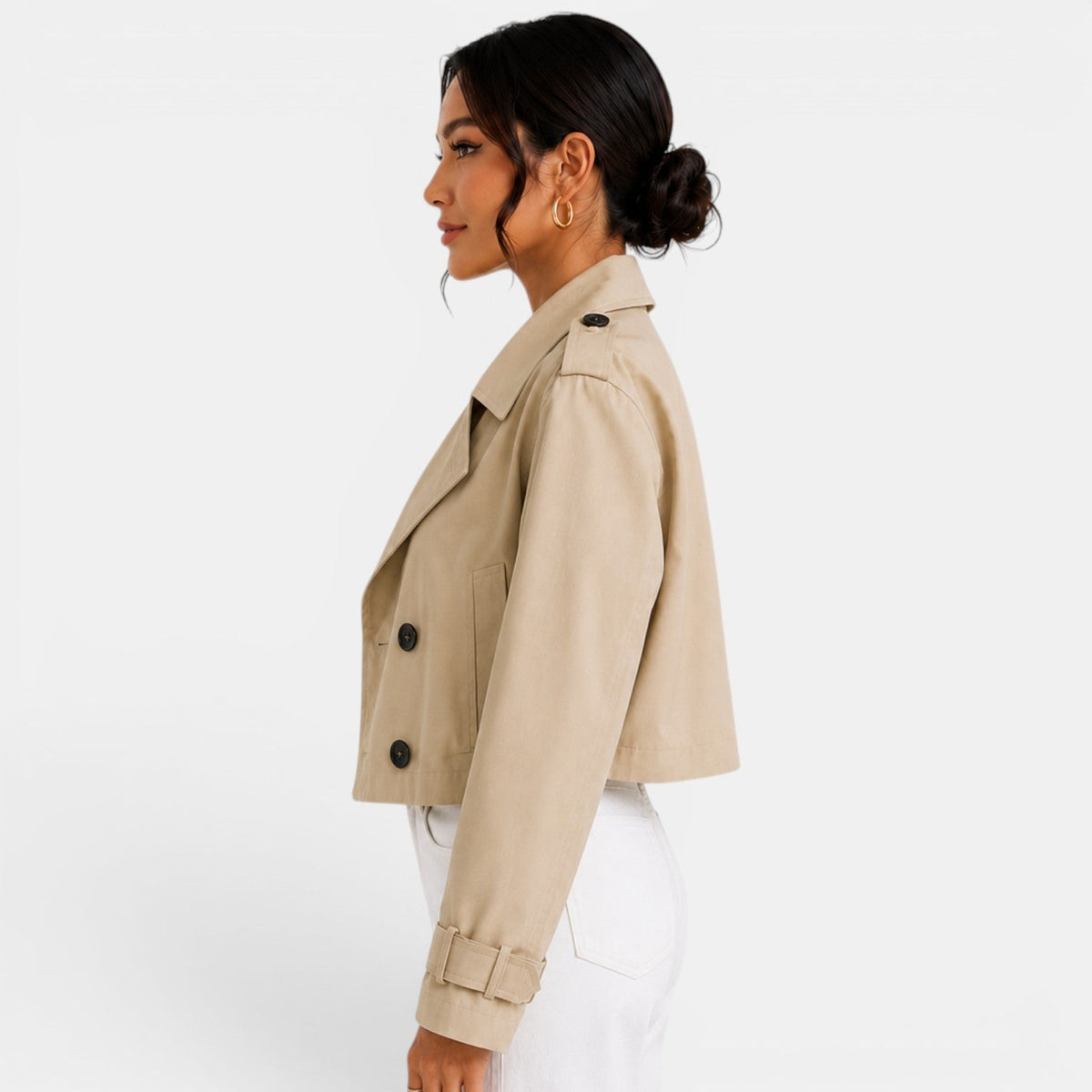 Gabardina Corta Mujer
