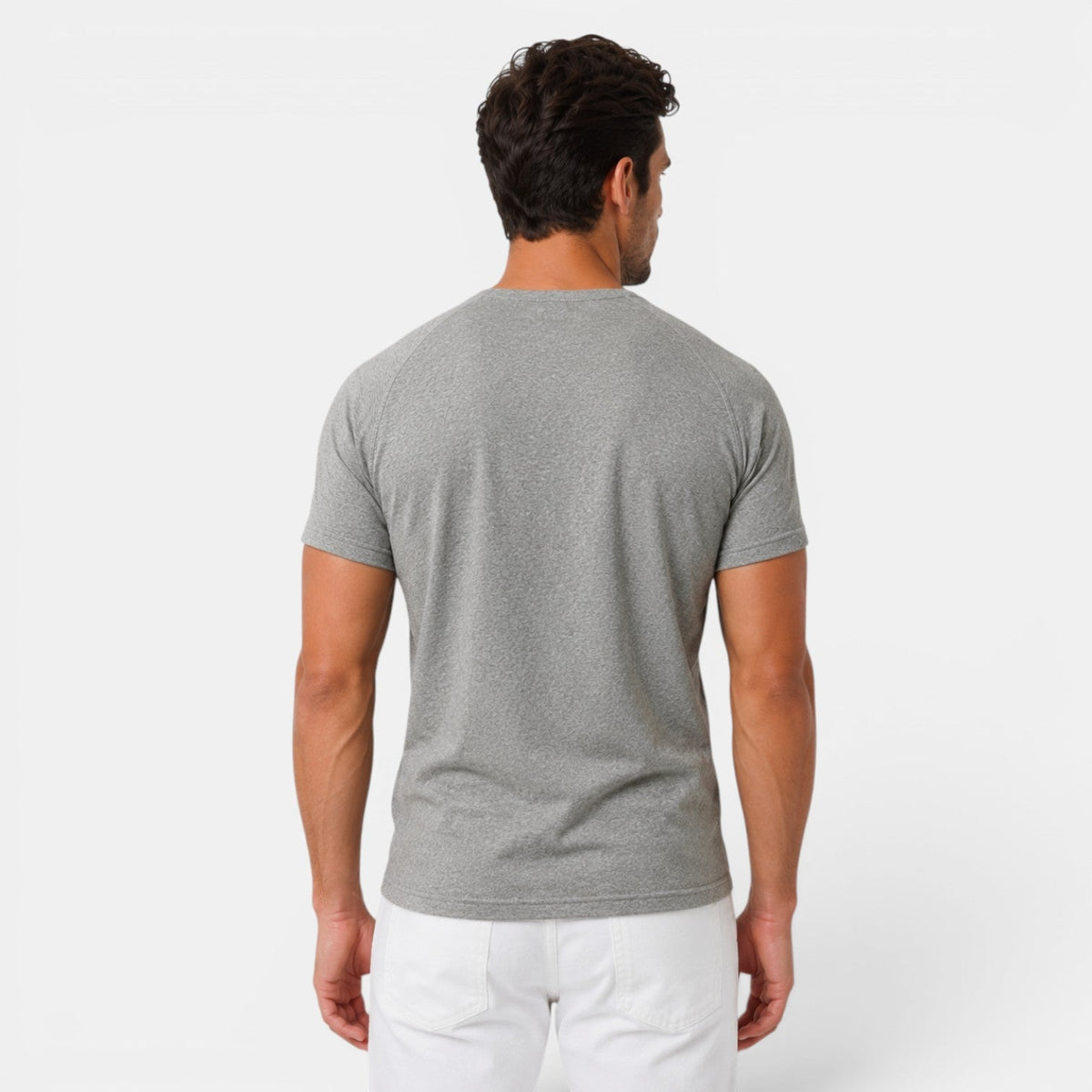 Camiseta Henley Hombre Casual