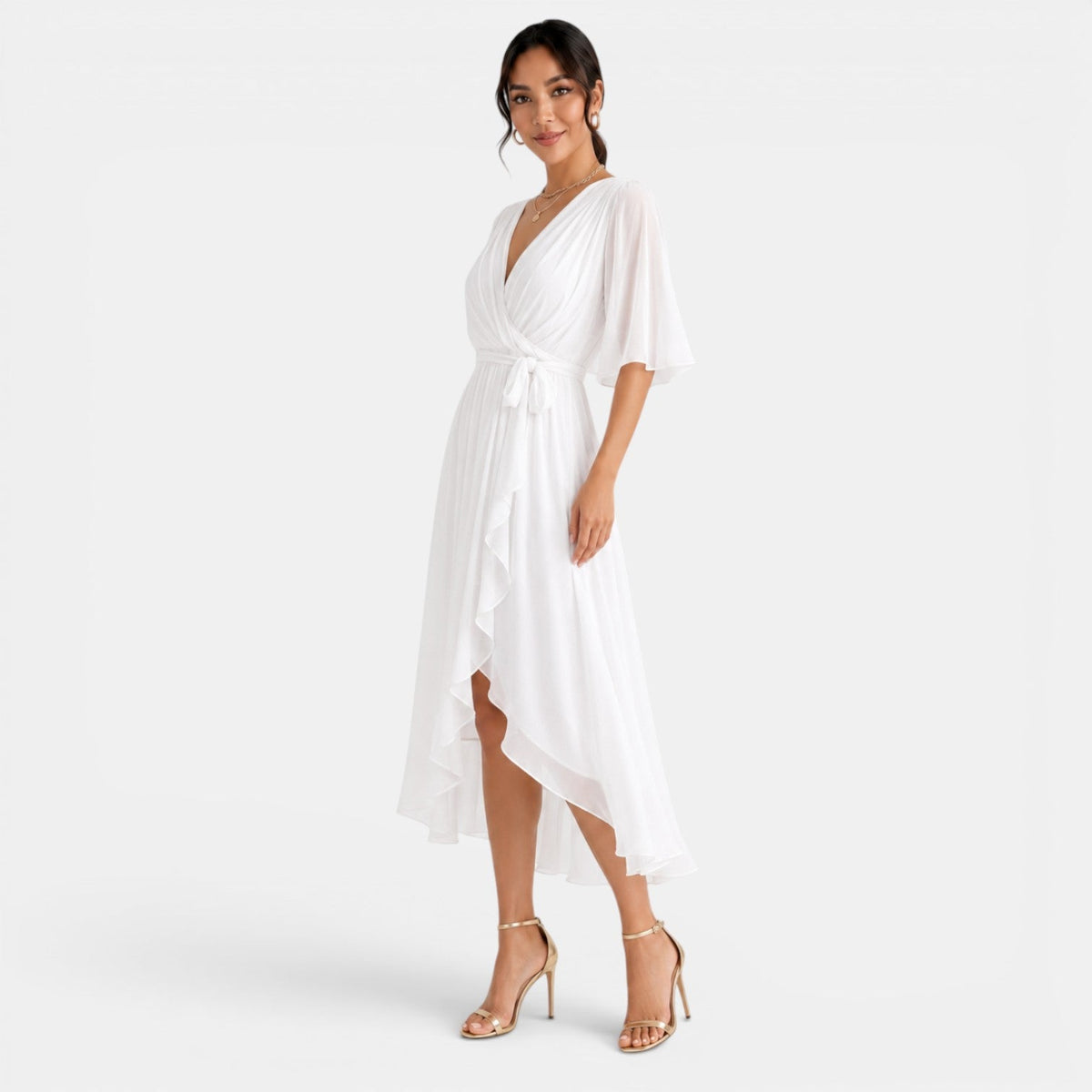 Vestido Midi Elegante Mujer