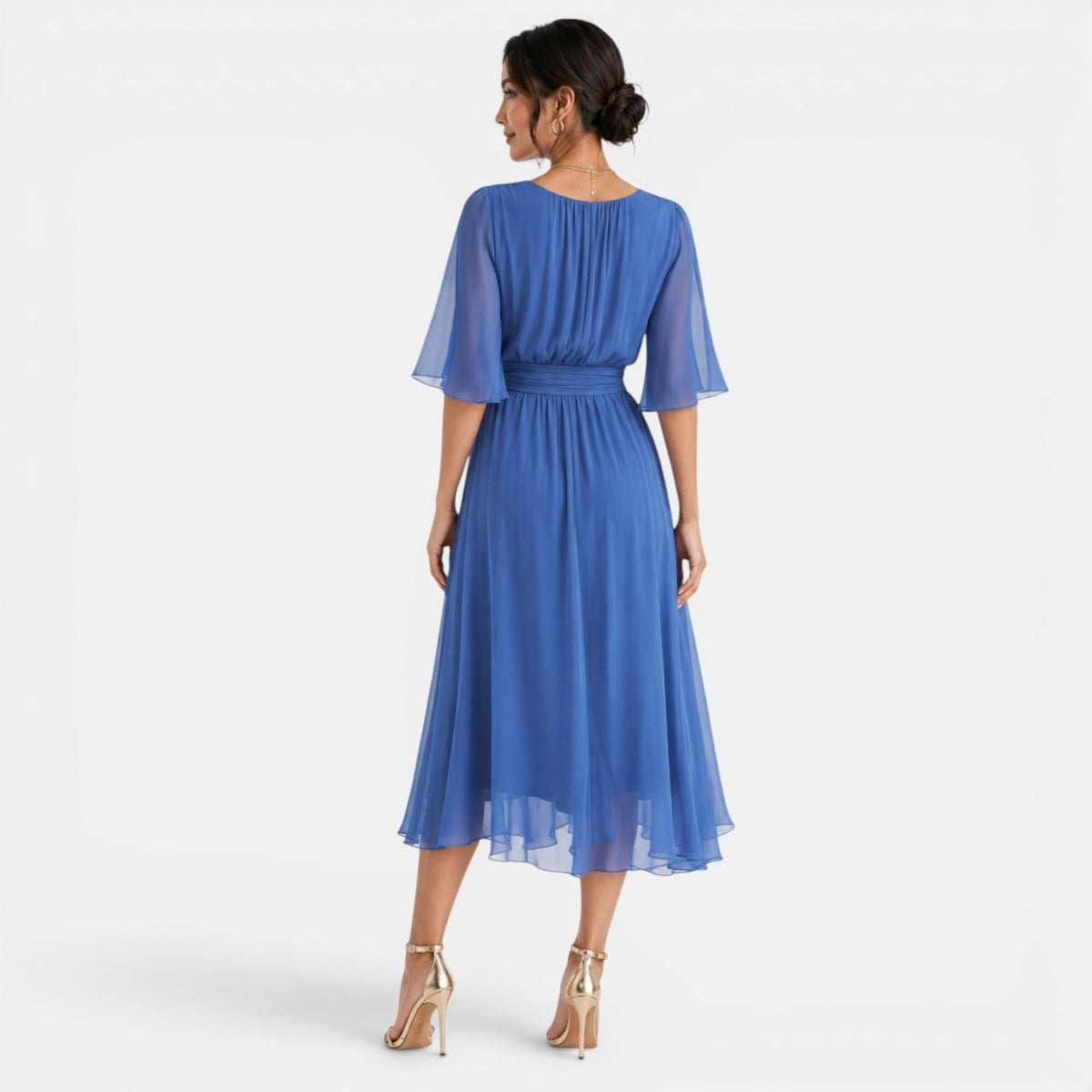 Vestido Midi Elegante Mujer