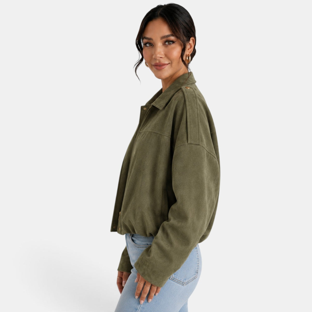Chaqueta Ante Mujer Otoño