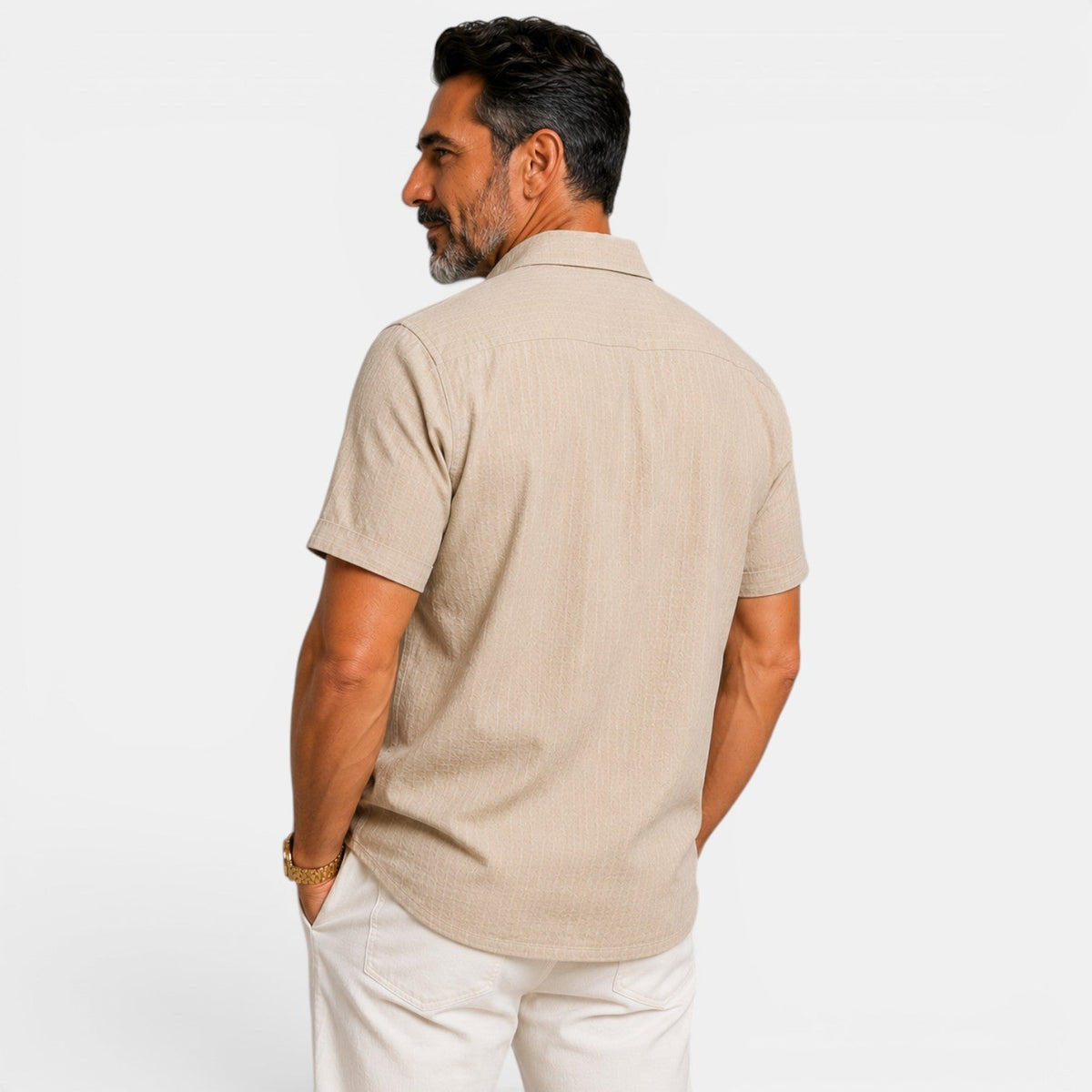 Polo Hombre Lino Casual