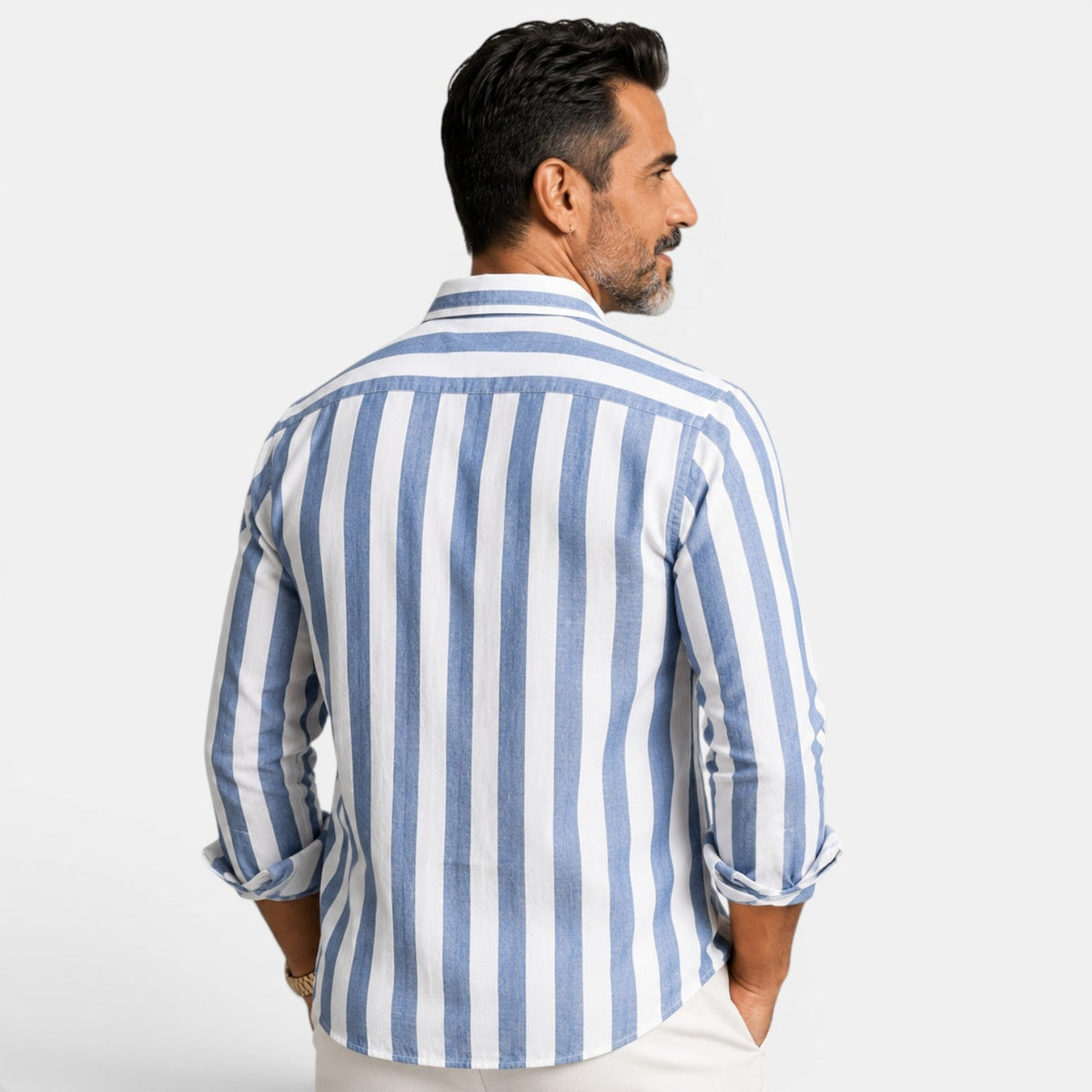 Camisa Rayas Hombre Casual