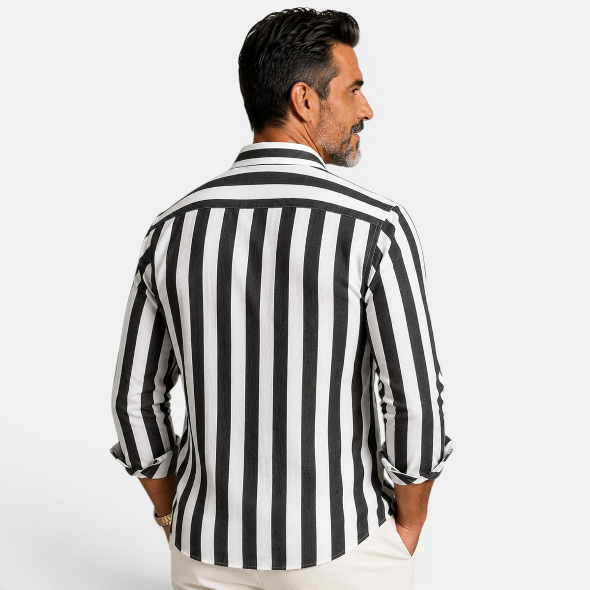 Camisa Rayas Hombre Casual