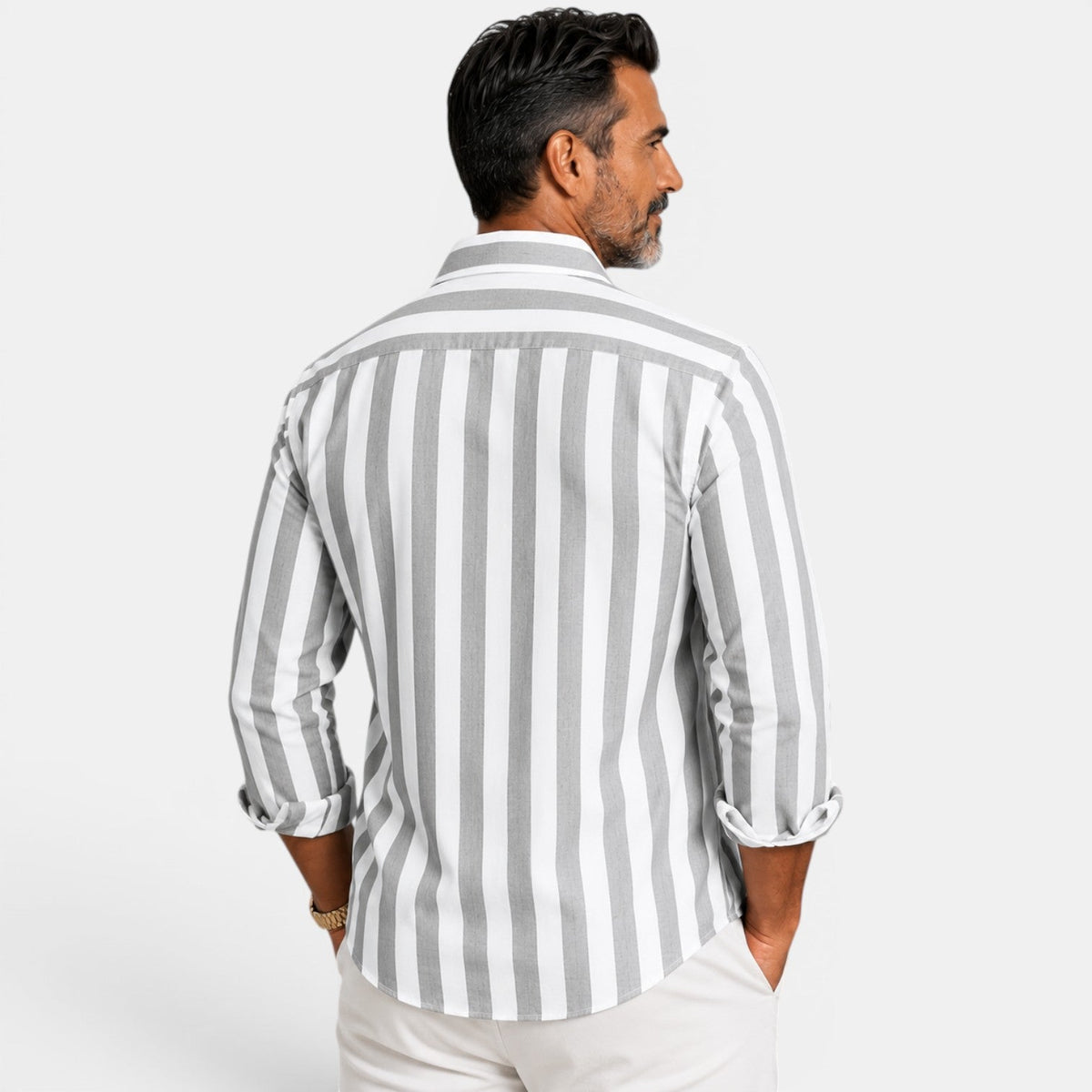 Camisa Rayas Hombre Casual