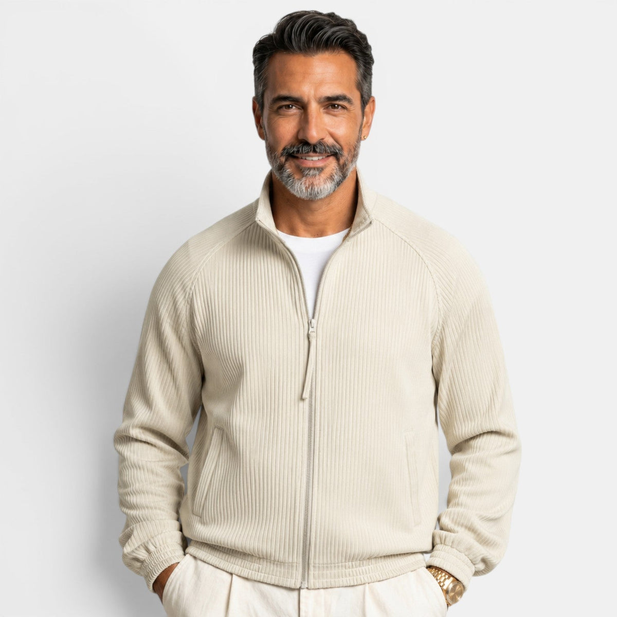 Chaqueta Hombre Cuello Alto
