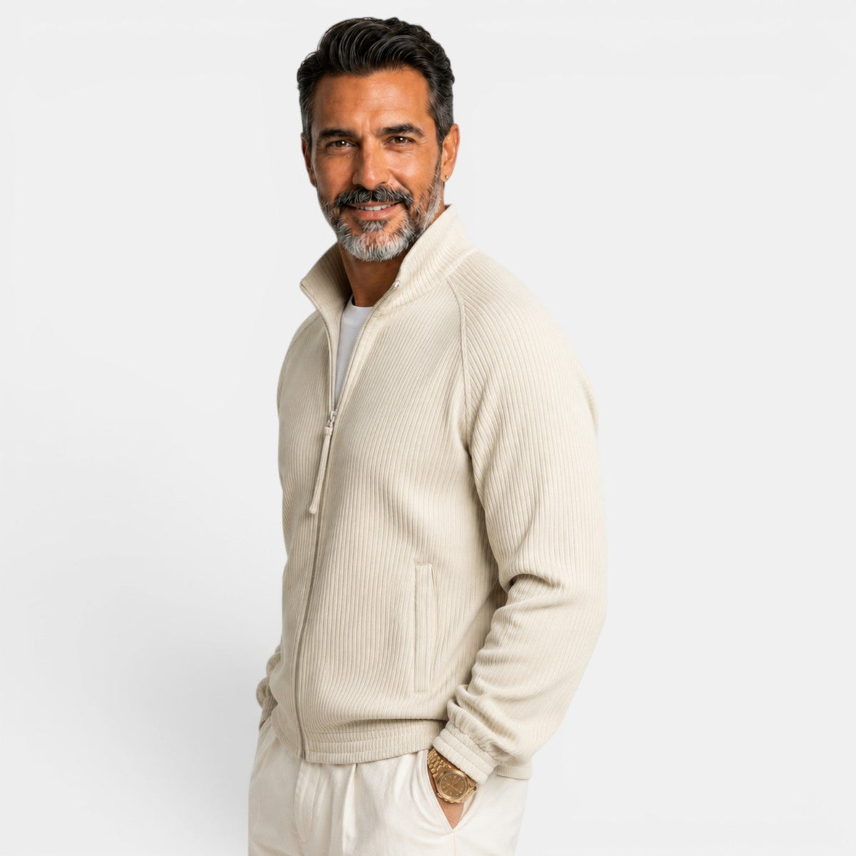 Chaqueta Hombre Cuello Alto