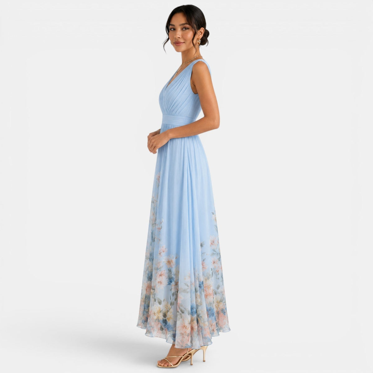 Vestido Largo Floral Mujer
