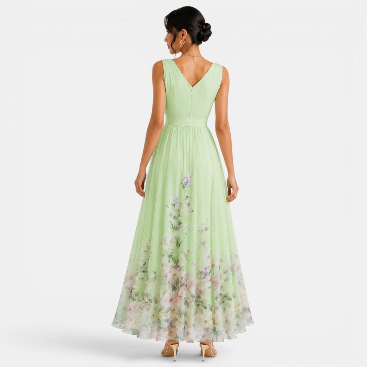 Vestido Largo Floral Mujer