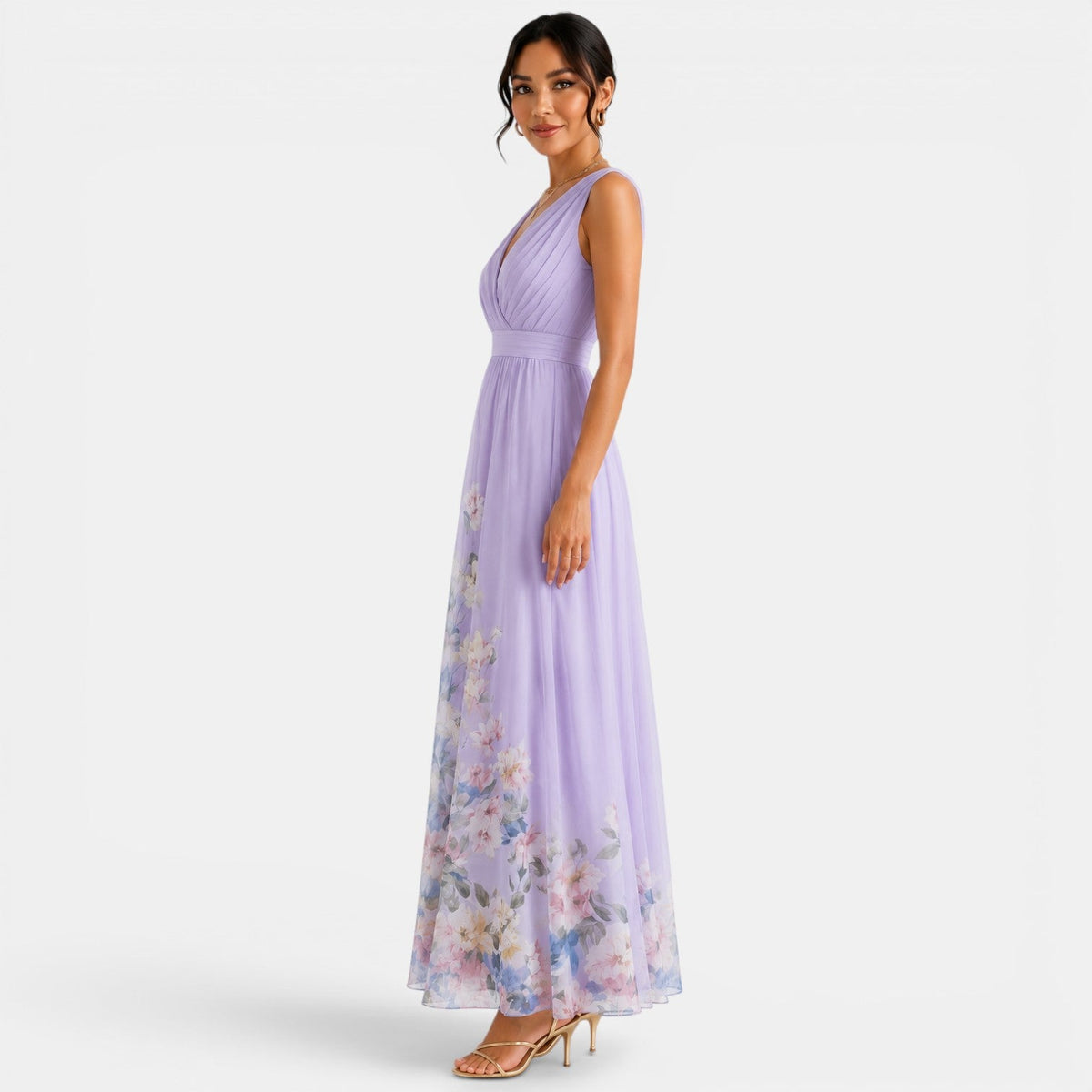 Vestido Largo Floral Mujer