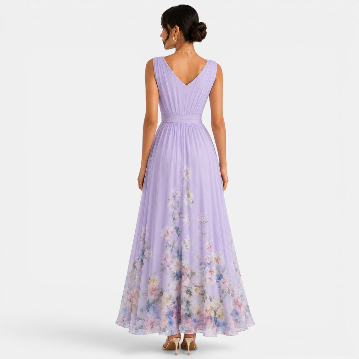 Vestido Largo Floral Mujer