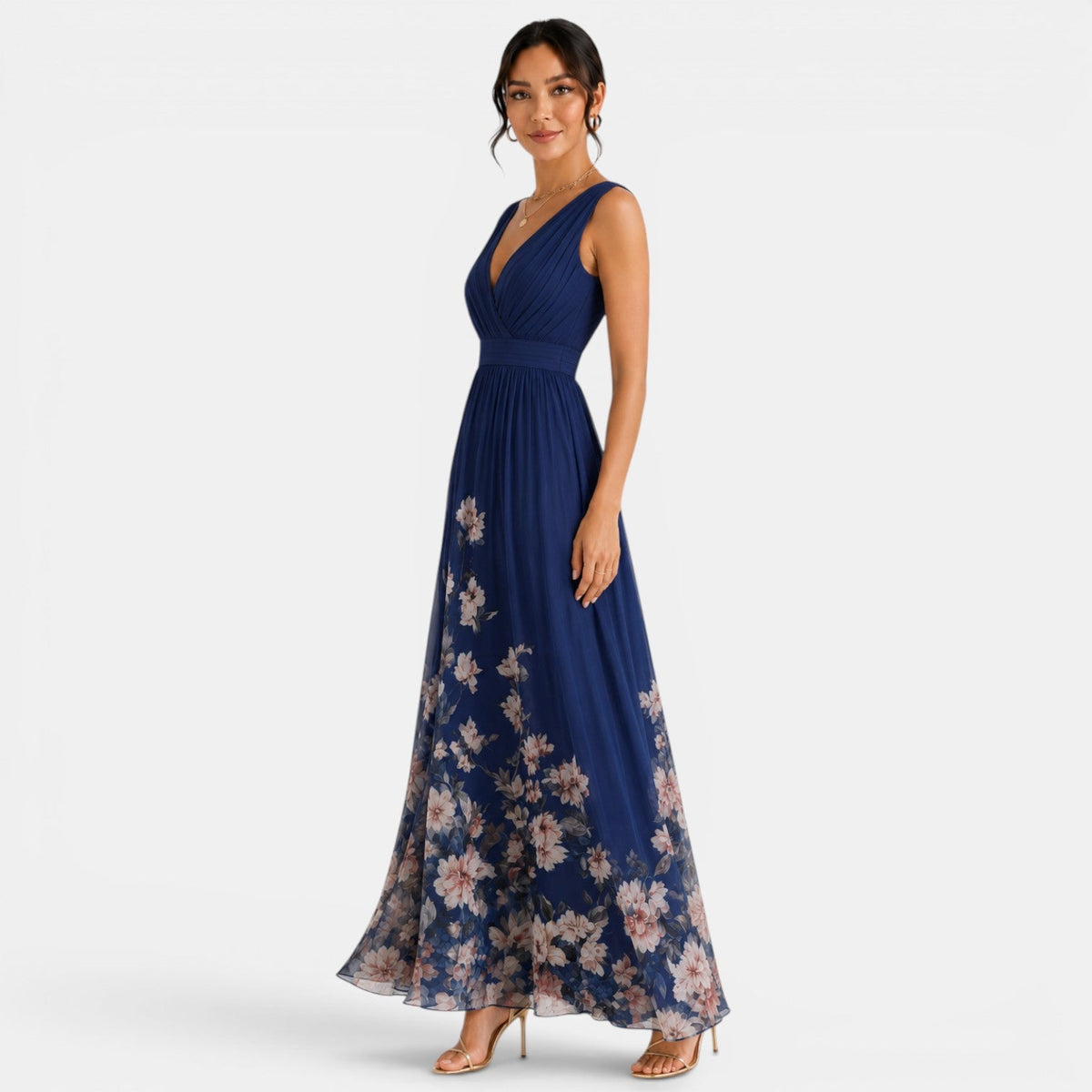 Vestido Largo Floral Mujer