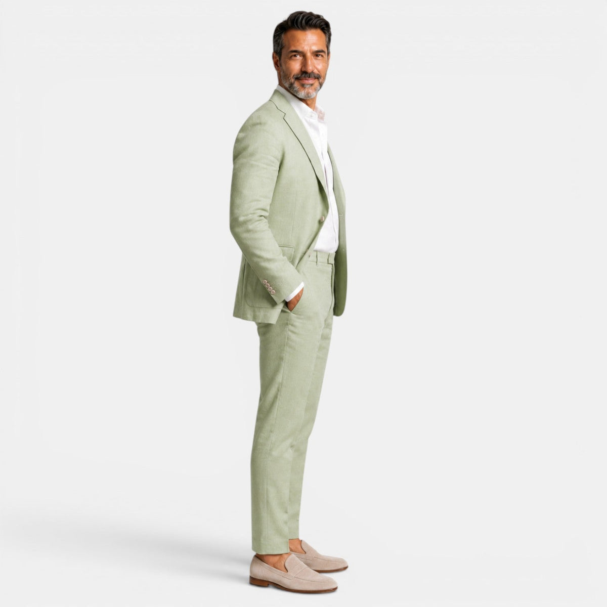 Traje Hombre Lino Elegante