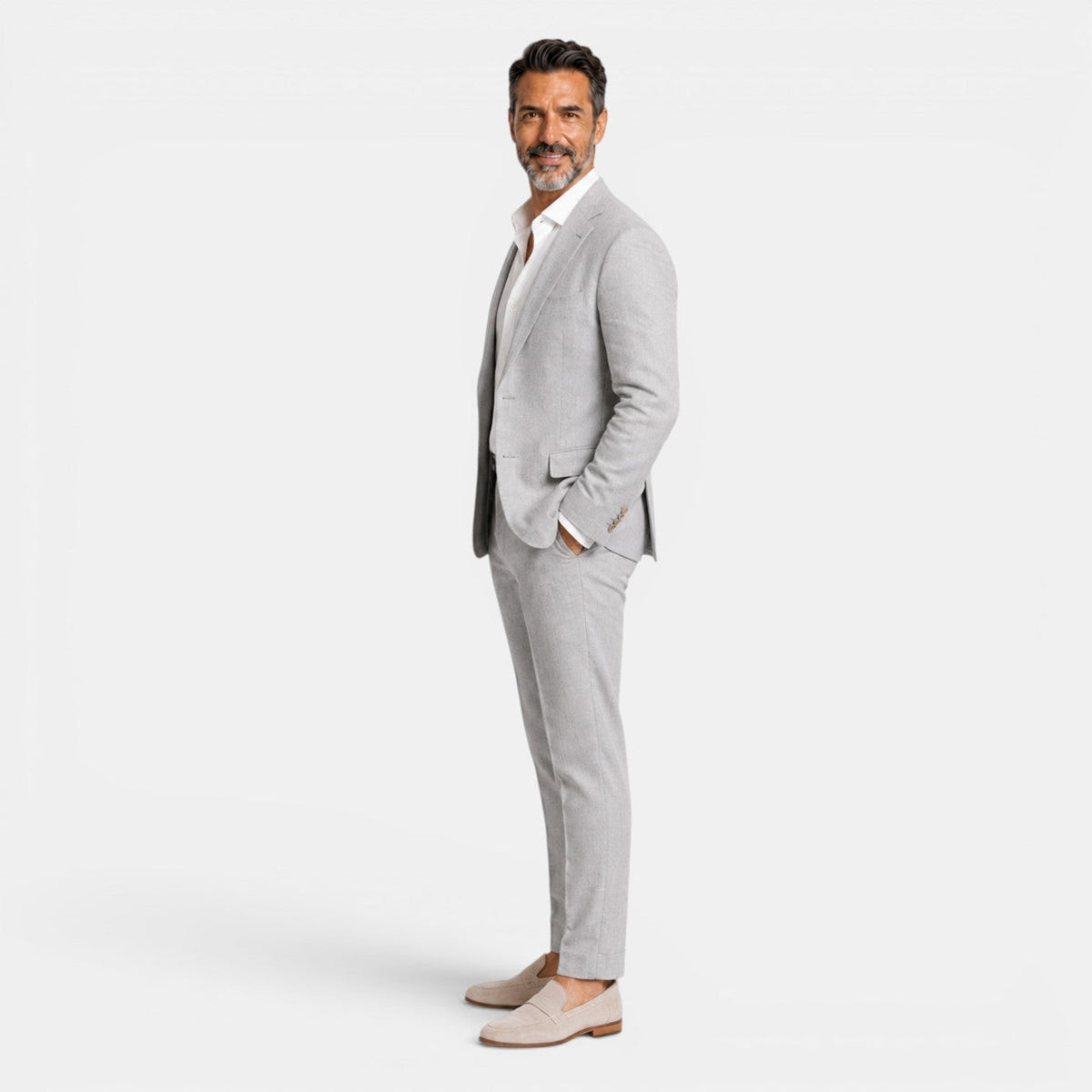 Traje Hombre Lino Elegante