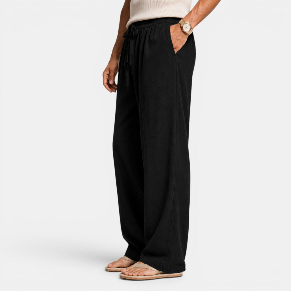 Pantalón Lino Hombre Casual